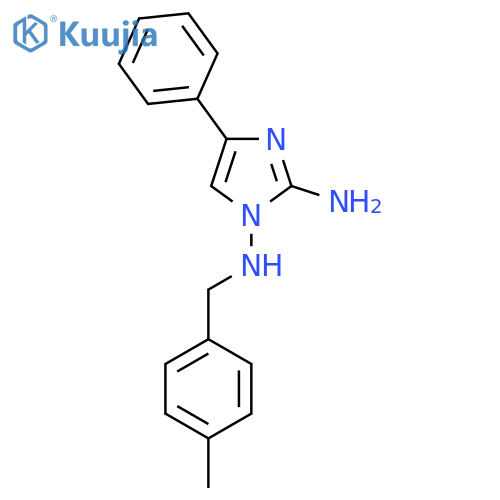 N~1~-(4-Methylbenzyl)-4-phenyl-1H-imidazole-1,2-diamine structure