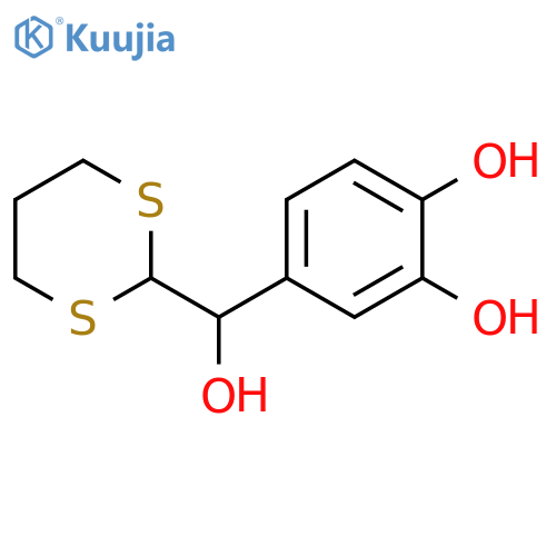 4-(1,3-Dithian-2-ylhydroxymethyl)-1,2-benzenediol structure