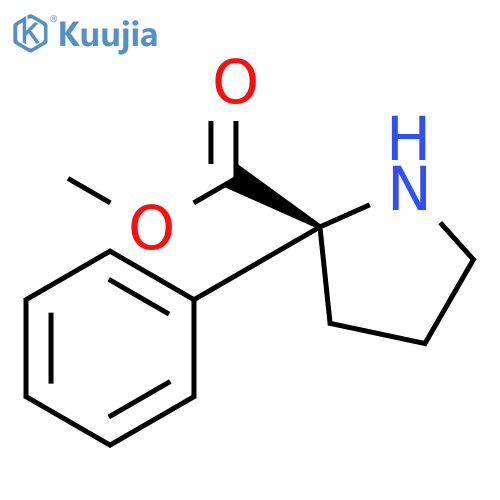 methyl 2-phenylpyrrolidine-2-carboxylate structure