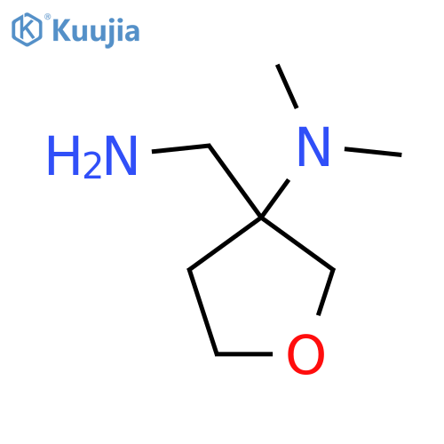 3-(aminomethyl)-N,N-dimethyloxolan-3-amine structure