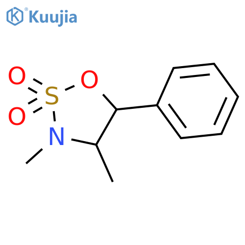 1,2,3-Oxathiazolidine, 3,4-dimethyl-5-phenyl-, 2,2-dioxide, (4S,5R)- structure