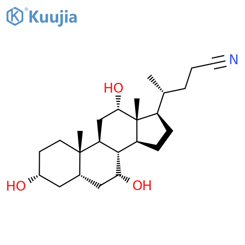 (3Alpha,5beta,7alpha,12alpha)-3,7,12-trihydroxycholane-24-nitrile structure