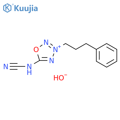 1,2,3,4-Oxatriazolium, 5-(cyanoamino)-3-(3-phenylpropyl)-, hydroxide (1:1) structure