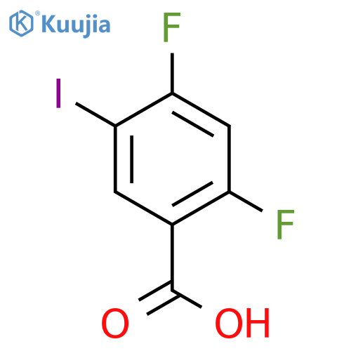 2,4-Difluoro-5-iodobenzoic acid structure