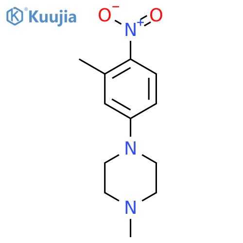 1-methyl-4-(3-methyl-4-nitrophenyl)-Piperazine structure