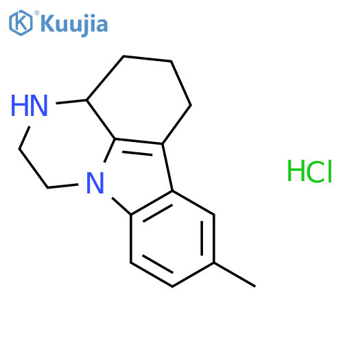 8-Methyl-2,3,3a,4,5,6-hexahydro-1H-pyrazino-3,2,1-jkcarbazole Hydrochloride structure