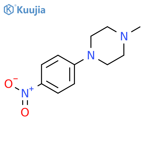 1-Methyl-4-(4-nitrophenyl)piperazine structure
