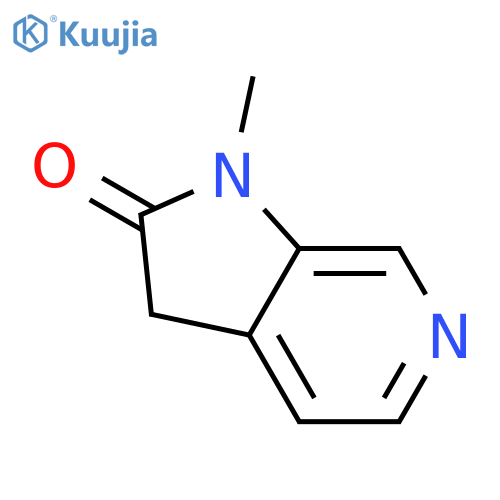 1-methyl-1H,2H,3H-pyrrolo[2,3-c]pyridin-2-one structure