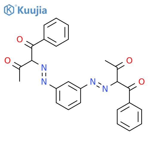 1,3-Butanedione, 2,2'-[1,3-phenylenebis(azo)]bis[1-phenyl- structure