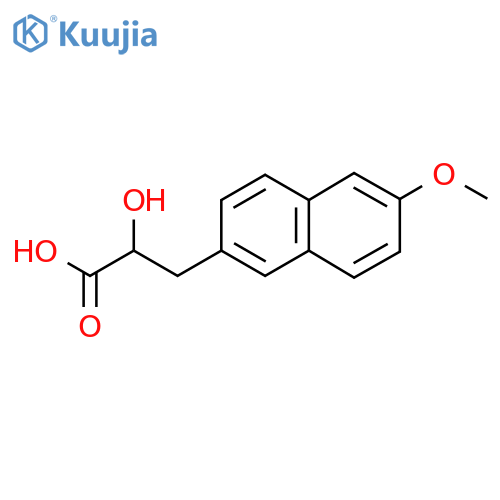 2-hydroxy-3-(6-methoxynaphthalen-2-yl)propanoic acid structure