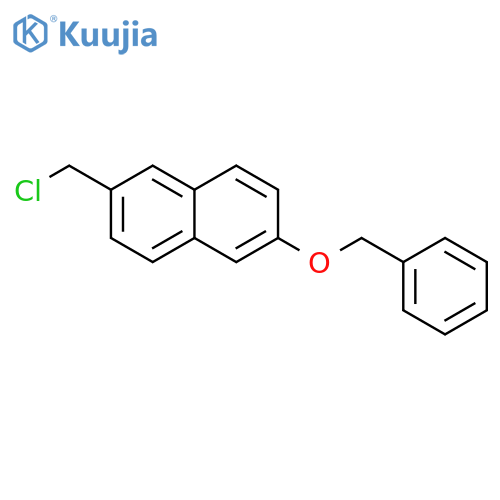 Naphthalene, 2-(chloromethyl)-6-(phenylmethoxy)- structure