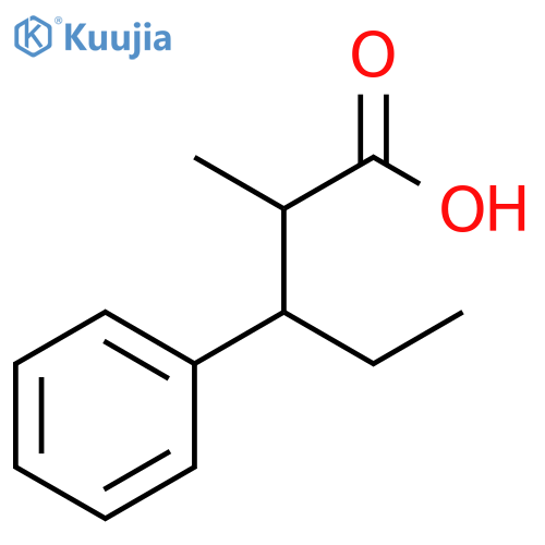 2-Methyl-3-phenylpentanoic acid structure