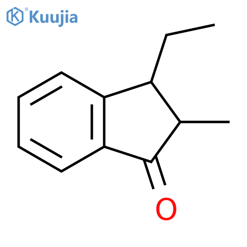 1H-Inden-1-one, 3-ethyl-2,3-dihydro-2-methyl- structure