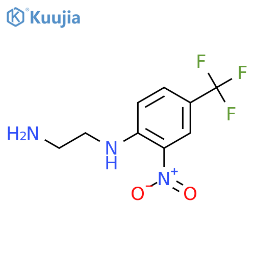 N1-(2-nitro-4-trifluoromethyl-phenyl)-ethane-1,2-diamine structure