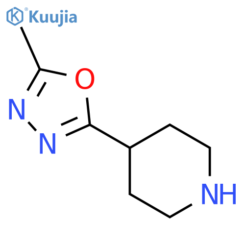 4-(5-methyl-1,3,4-oxadiazol-2-yl)piperidine structure