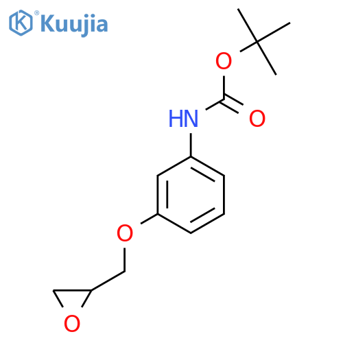 tert-butyl N-{3-(oxiran-2-yl)methoxyphenyl}carbamate structure