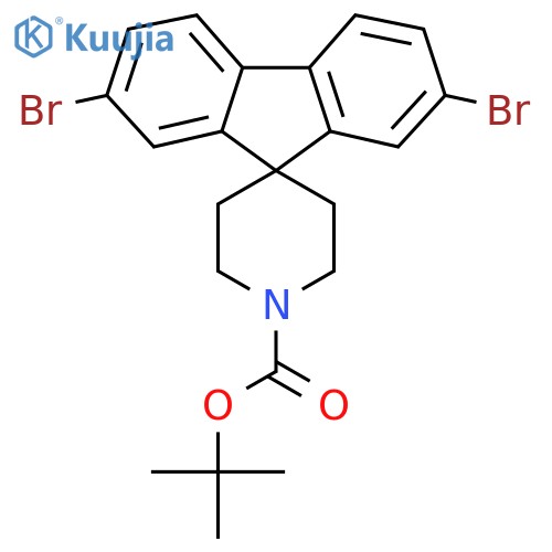 1'-Boc-2,7-dibromospiro[fluorene-9,4'-piperidine] structure
