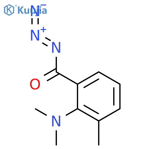 Benzoyl azide, 2-(dimethylamino)-3-methyl- structure