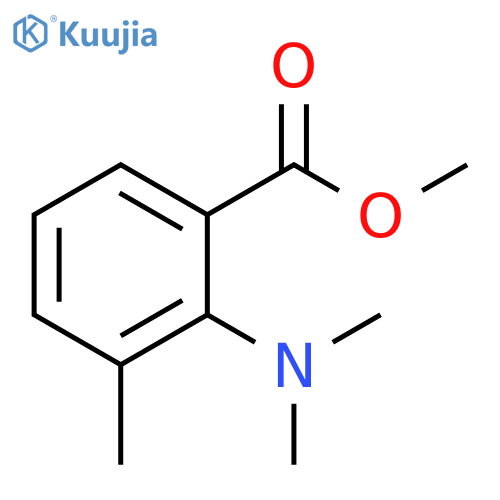 Benzoic acid, 2-(dimethylamino)-3-methyl-, methyl ester structure