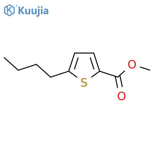 Methyl 5-butyl-2-thiophenecarboxylate structure