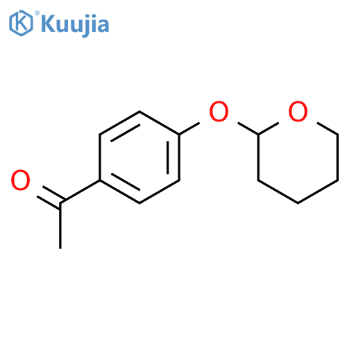 Ethanone,1-[4-[(tetrahydro-2H-pyran-2-yl)oxy]phenyl]- structure