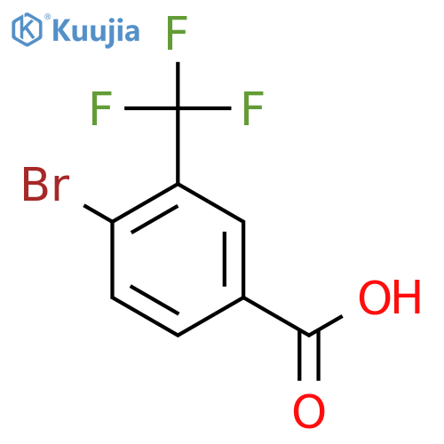 4-Bromo-3-(trifluoromethyl)benzoic acid structure