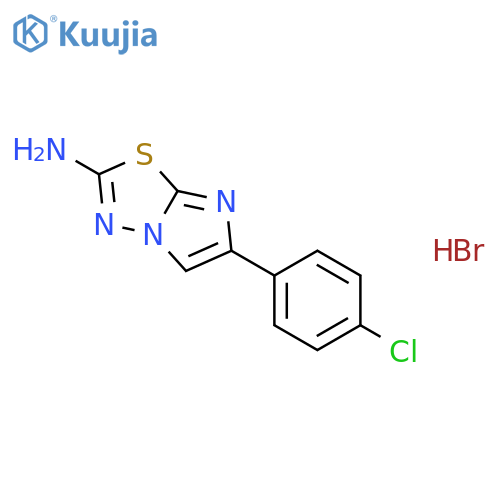 6-(4-chlorophenyl)imidazo2,1-b1,3,4thiadiazol-2-amine structure