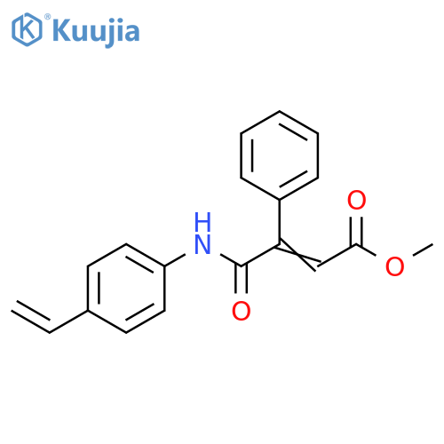 2-Butenoic acid, 4-[(4-ethenylphenyl)amino]-4-oxo-3-phenyl-, methyl ester structure