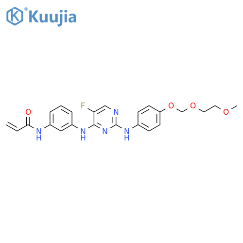 N-[3-[[5-Fluoro-2-[[4-[(2-methoxyethoxy)methoxy]phenyl]amino]-4-pyrimidinyl]amino]phenyl]-2-propenamide structure