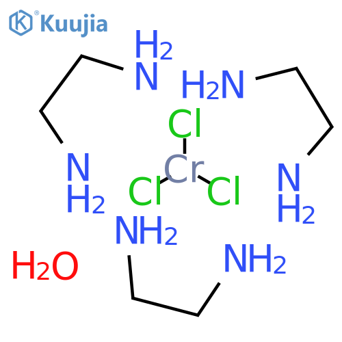 Tris(ethylenediamine)chromium(III) chloride hydrate structure