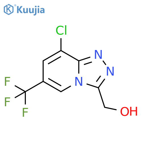 8-Chloro-6-(trifluoromethyl)-1,2,4-triazolo4,3-apyridin-3-ylmethanol structure