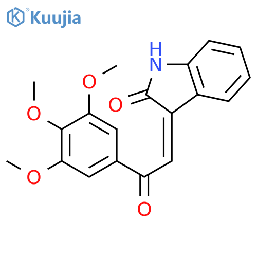 2H-Indol-2-one, 1,3-dihydro-3-[2-oxo-2-(3,4,5-trimethoxyphenyl)ethylidene]-, (3E)- structure