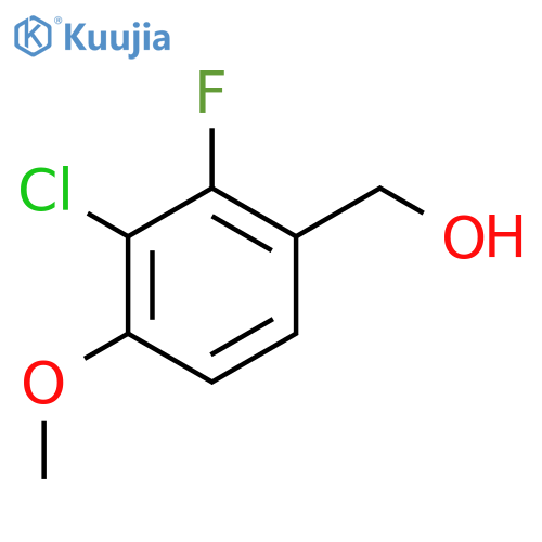 (3-Chloro-2-fluoro-4-methoxyphenyl)methanol structure