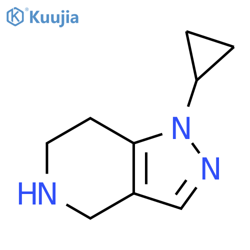 1-cyclopropyl-1H,4H,5H,6H,7H-pyrazolo[4,3-c]pyridine structure