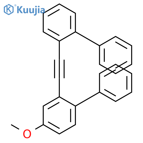 1,1-Biphenyl, 2-(2-[1,1-biphenyl]-2-ylethynyl)-4-methoxy- structure