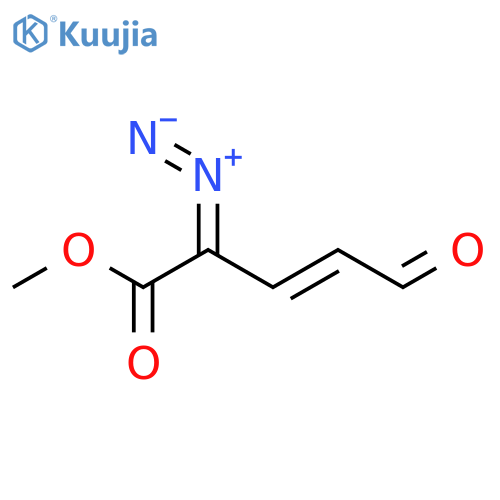 3-Pentenoic acid, 2-diazo-5-oxo-, methyl ester, (3E)- structure