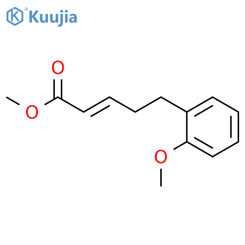 2-Pentenoic acid, 5-(2-methoxyphenyl)-, methyl ester structure