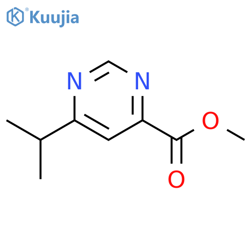 methyl 6-(propan-2-yl)pyrimidine-4-carboxylate structure