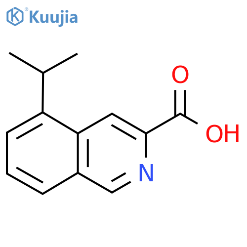 3-Isoquinolinecarboxylic acid, 5-(1-methylethyl)- structure