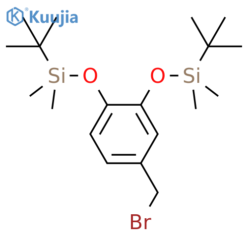 4-(Bromomethyl)-1,2-bis[(tert-butyldimethylsilyl)oxy]benzene structure