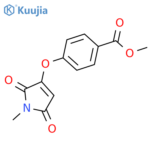 Benzoic acid, 4-[(2,5-dihydro-1-methyl-2,5-dioxo-1H-pyrrol-3-yl)oxy]-, methyl ester structure