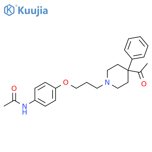 Acetamide, N-[4-[3-(4-acetyl-4-phenyl-1-piperidinyl)propoxy]phenyl]- structure