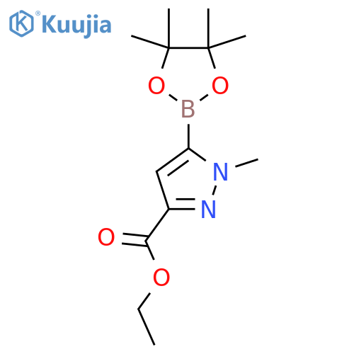 ethyl 1-methyl-5-(tetramethyl-1,3,2-dioxaborolan-2-yl)-1H-pyrazole-3-carboxylate structure