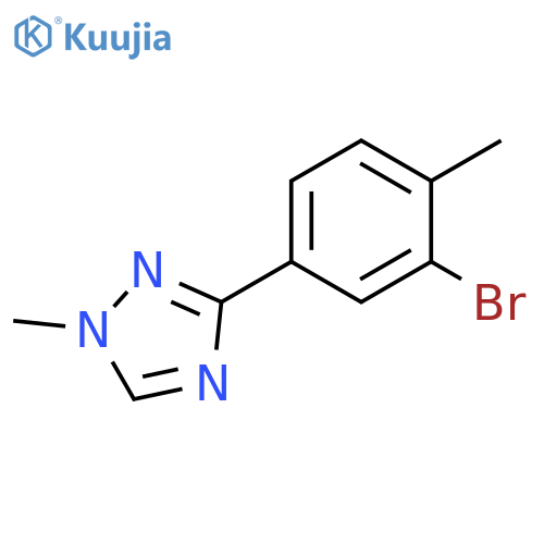 3-(3-bromo-4-methylphenyl)-1-methyl-1H-1,2,4-triazole structure