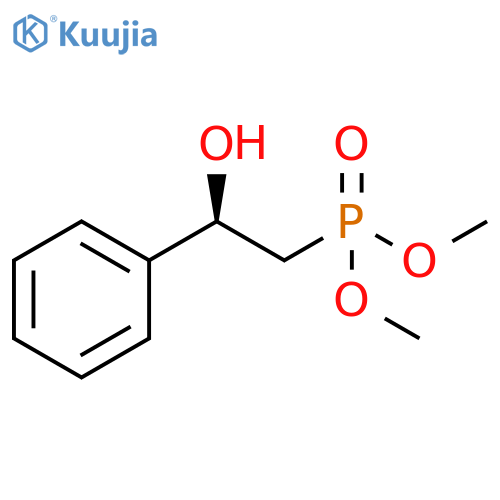 Phosphonic acid, [(2R)-2-hydroxy-2-phenylethyl]-, dimethyl ester structure