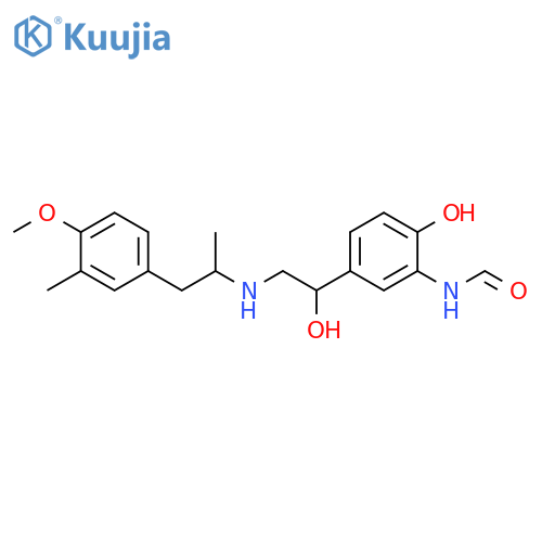 N-2-Hydroxy-5-1-hydroxy-2-2-(4-methoxy-3-methylphenyl)-1-methylethylaminoethylphenylformamide structure