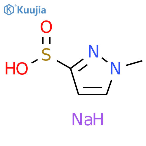 1H-Pyrazole-3-sulfinic acid, 1-methyl-, sodium salt (1:1) structure