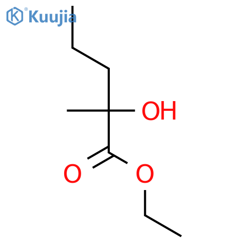 Ethyl 2-hydroxy-2-methylpentanoate structure