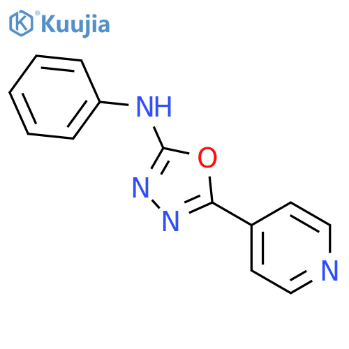 1,3,4-Oxadiazol-2-amine,N-phenyl-5-(4-pyridinyl)- structure