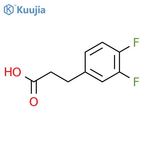 3-(3,4-Difluorophenyl)propanoic acid structure